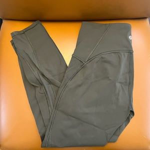 Lululemon Train Times 7/8 Leggings - Olive Green